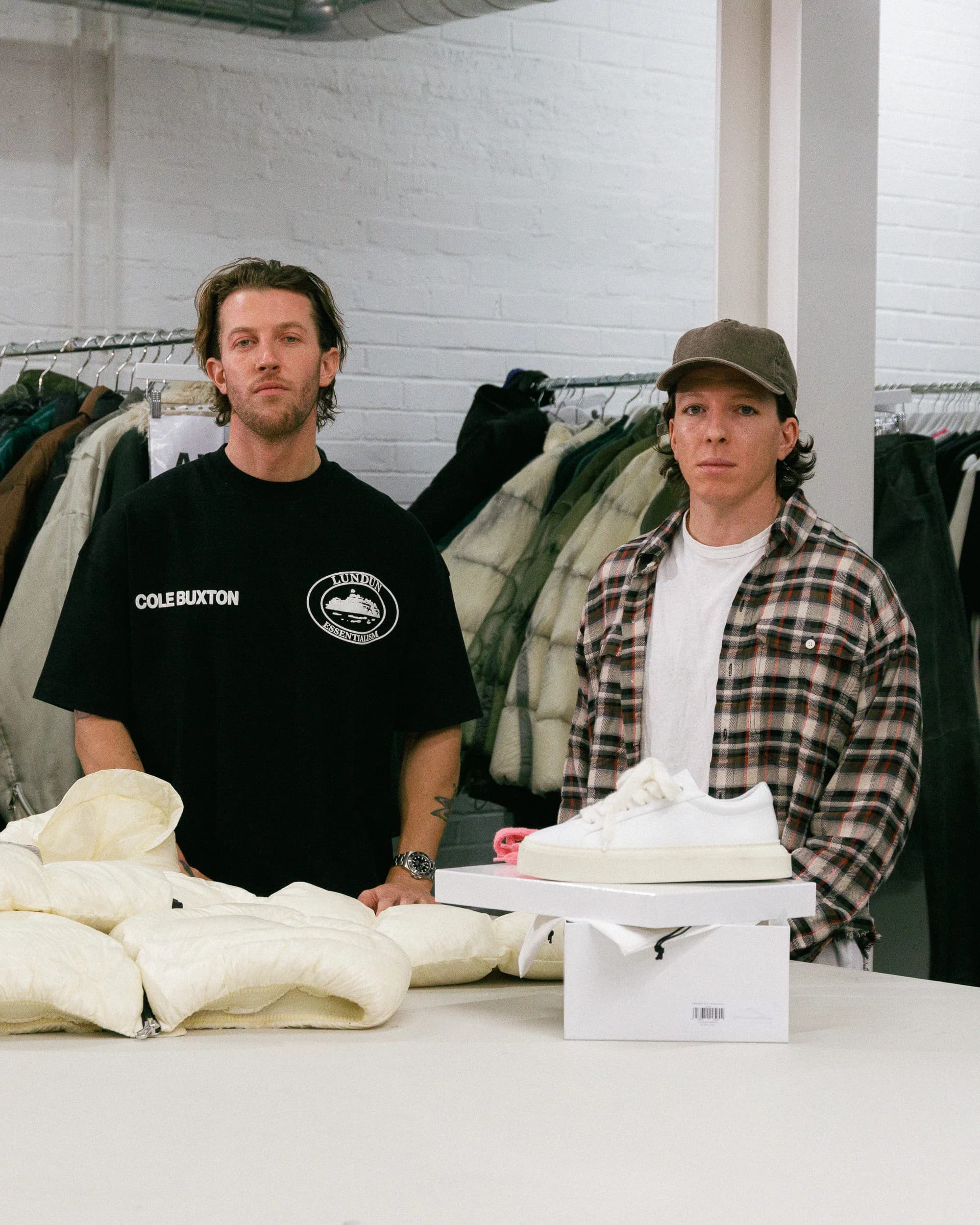 Cole Buxton founders in their studio